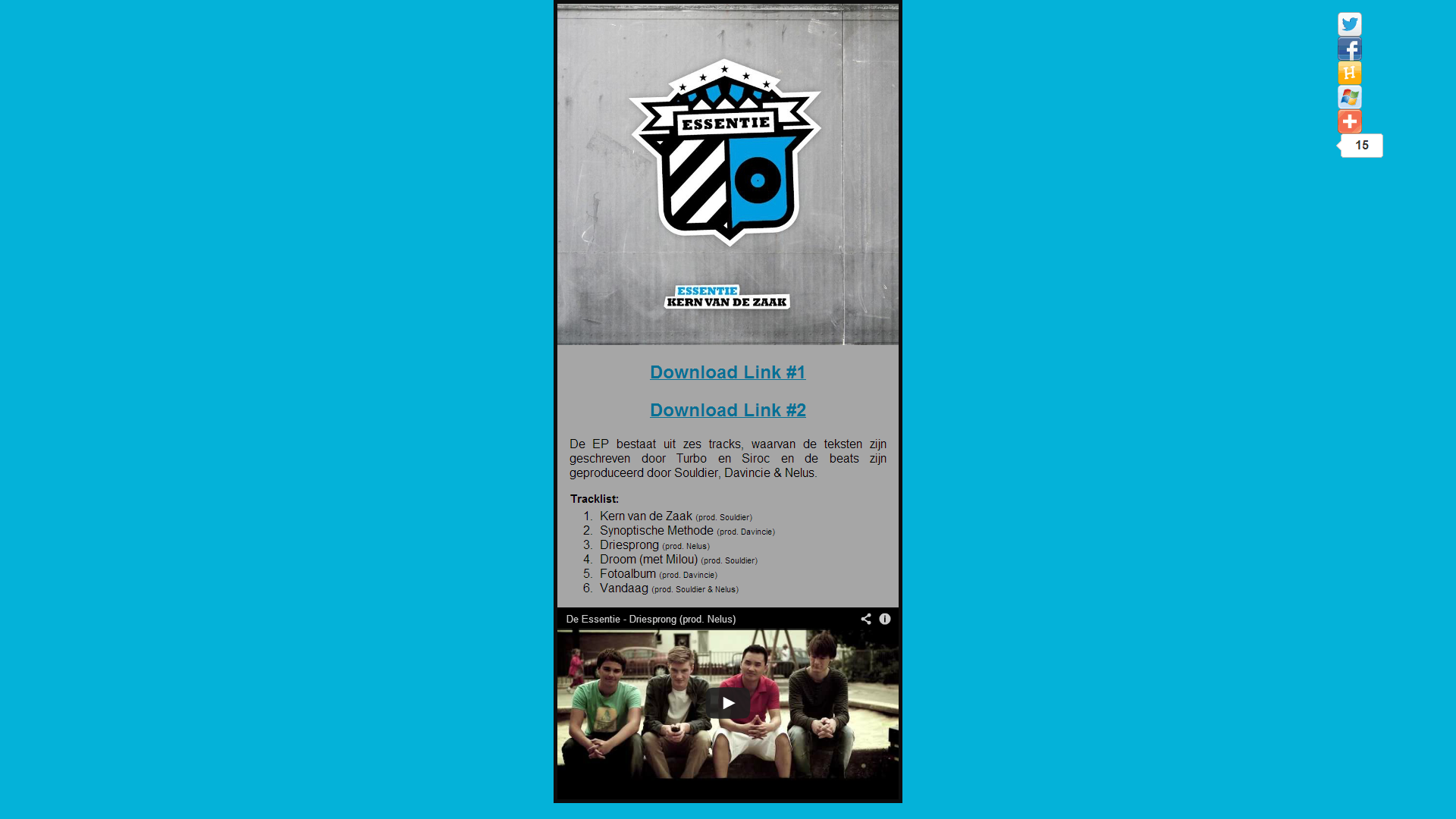 [screenshot www.kernvandezaak.com]